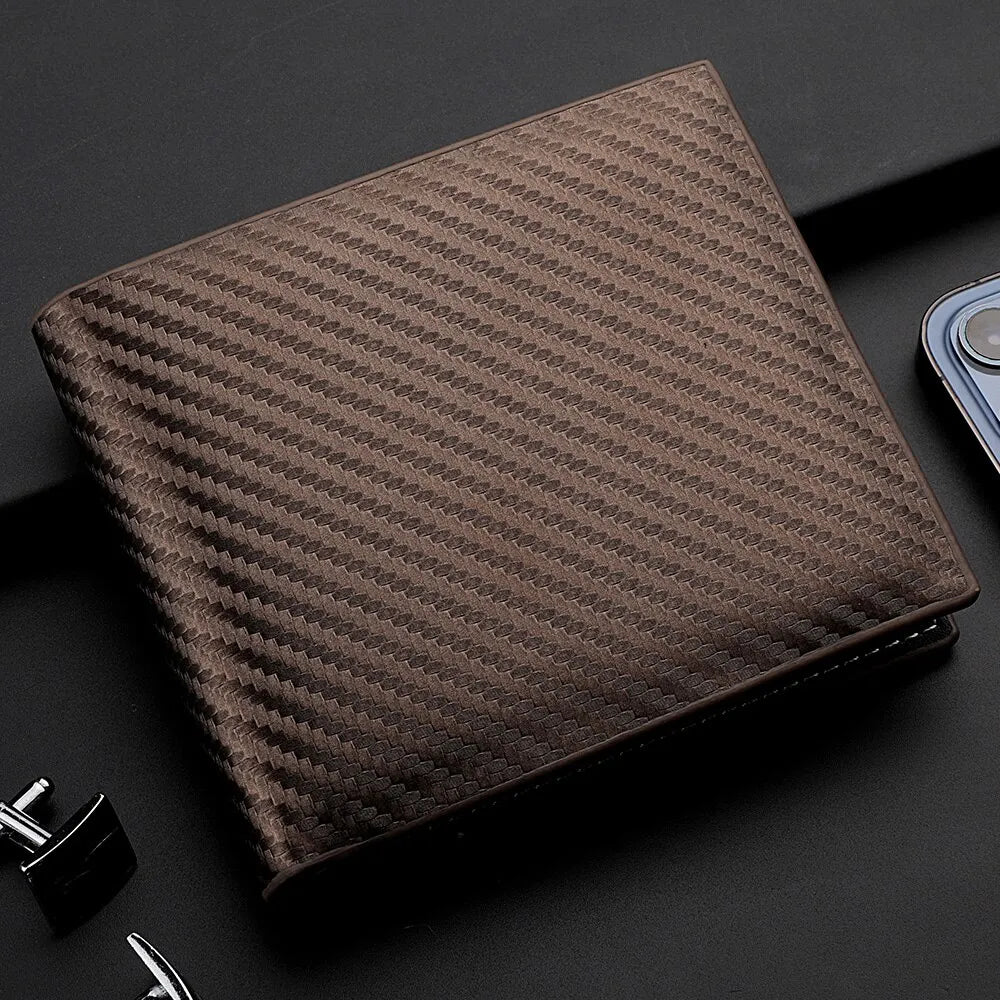 Premium Carbon Fiber RFID-Blocking Slim Wallet – Minimalist Card & Cash Holder for Men