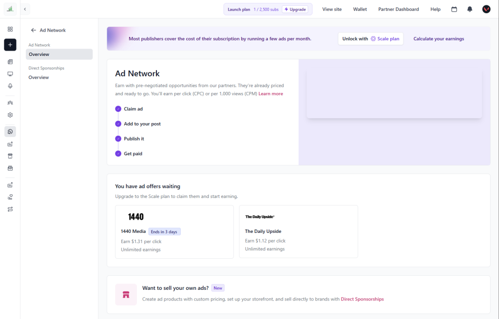 beehiiv ad network 2026 monetization